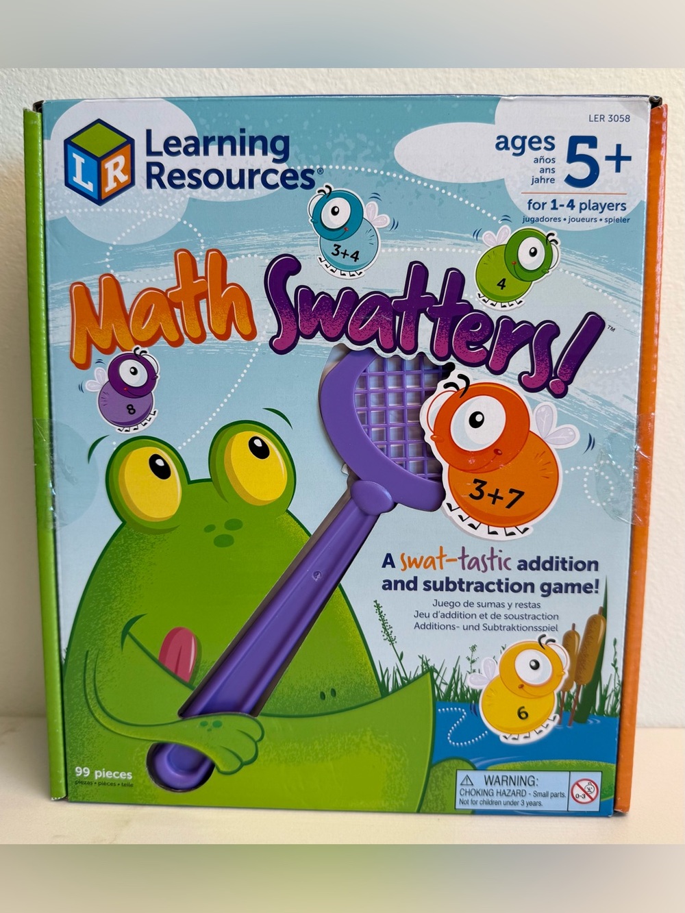 Learning Resources Math Swatters Addition & Subtraction Game – NEW